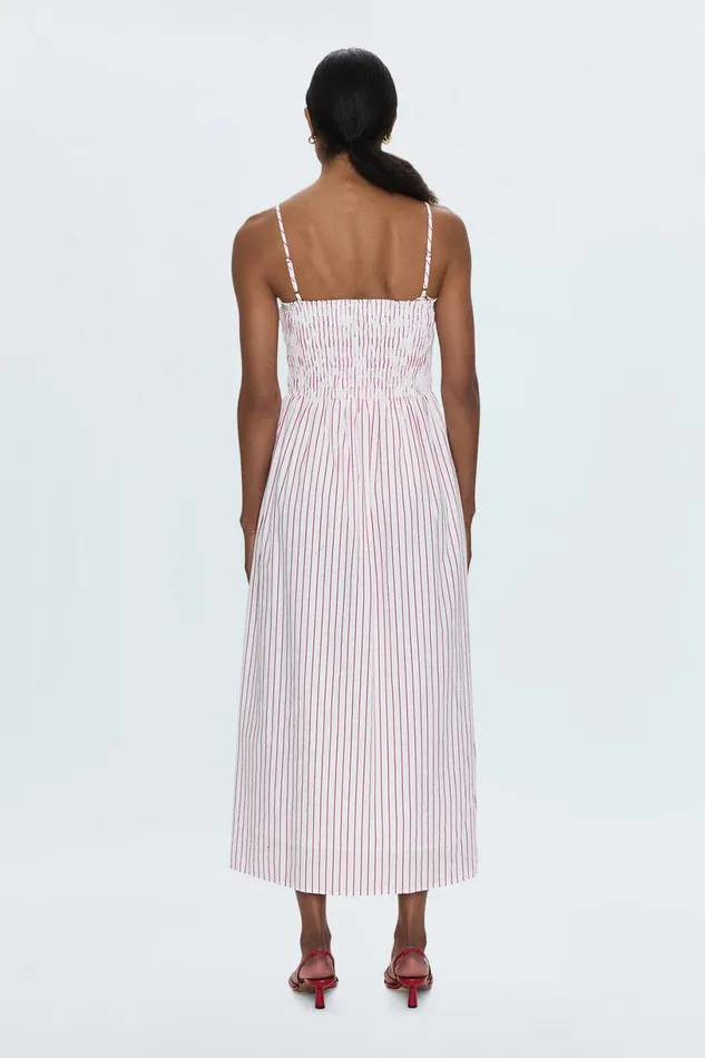 Women Bianca Shirred Bodice Dress 8211 Ruby Stripe Pistola Denim Dresses Women Bianca Shirred Bodice Dress 8211 Ruby Stripe Pistola Denim Dresses
