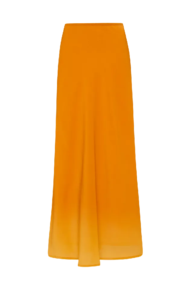 Women Biarritz Maxi Skirt Terracotta Ombre Faithfull The Brand Skirts and Shorts