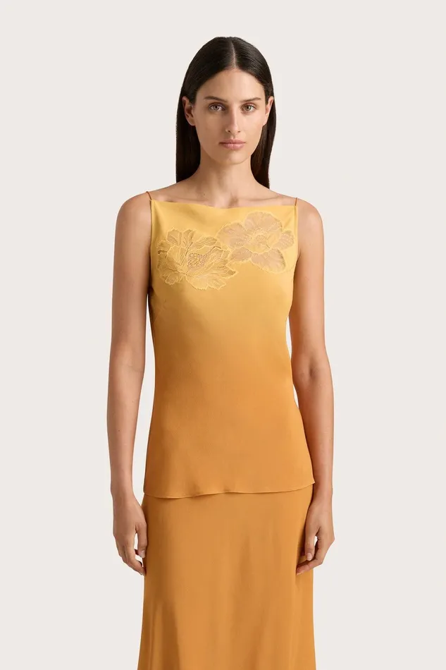Women Biarritz Top Terracotta Ombre Faithfull The Brand Tops