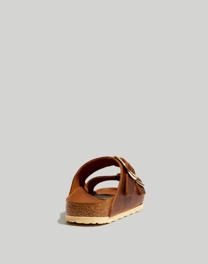 Women Birkenstock Big Buckle Arizona Sandals Cognac Oiled Leather Madewell Sandals
