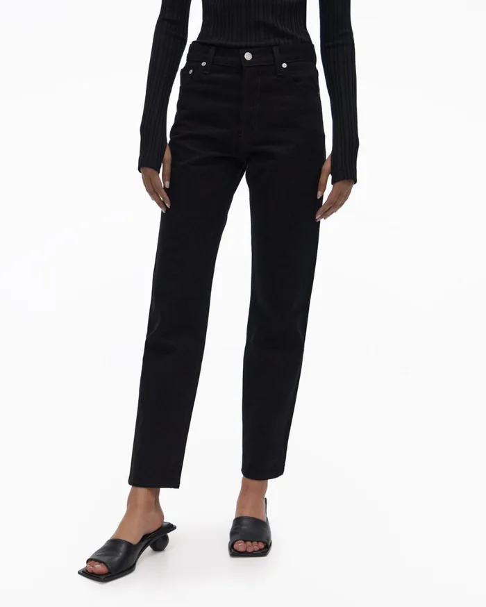 Women Black Straight Jean Black Helmut Lang Pants