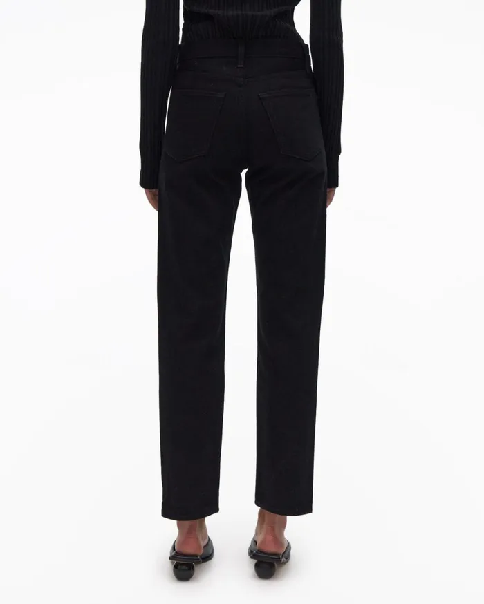 Women Black Straight Jean Black Helmut Lang Pants