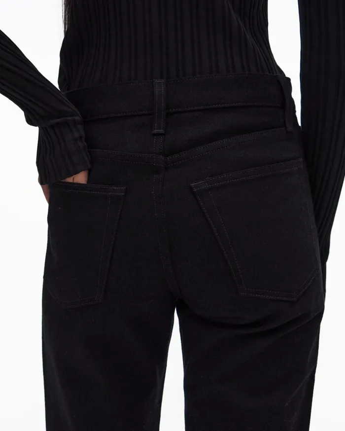 Women Black Straight Jean Black Helmut Lang Pants