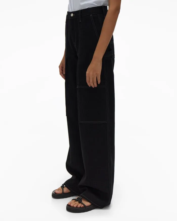 Women Black Utility Jean Black Helmut Lang Pants