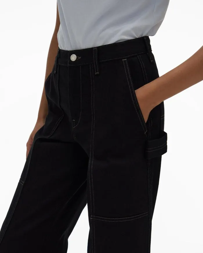 Women Black Utility Jean Black Helmut Lang Pants
