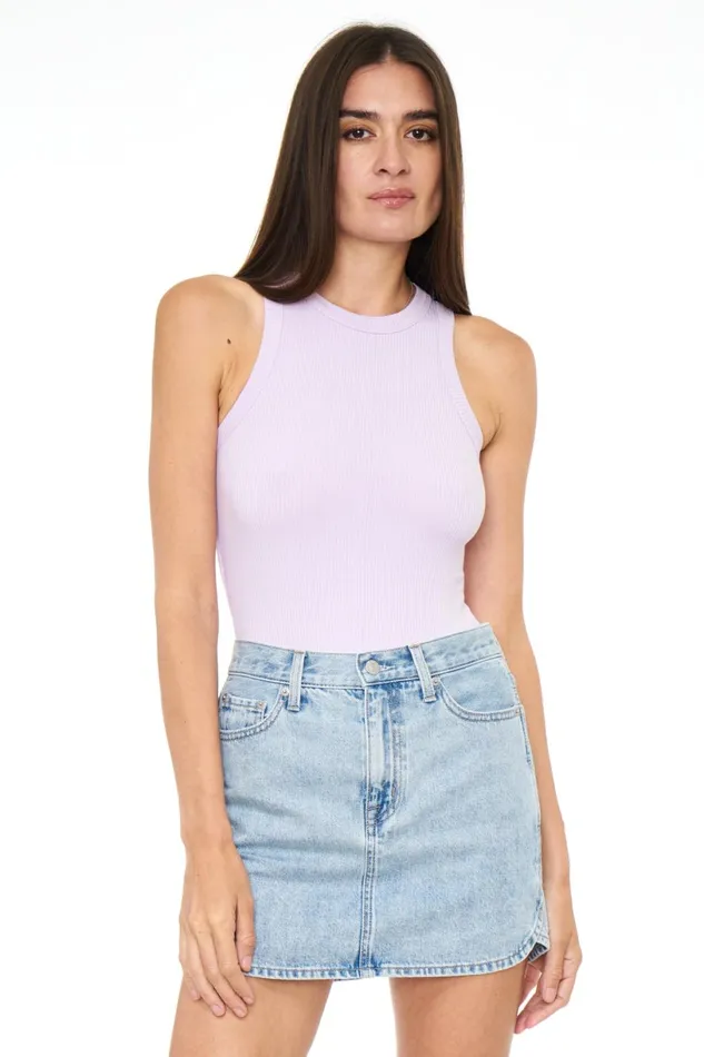 Women Blake Crewneck Bodysuit 8211 Taro Pistola Denim Tops