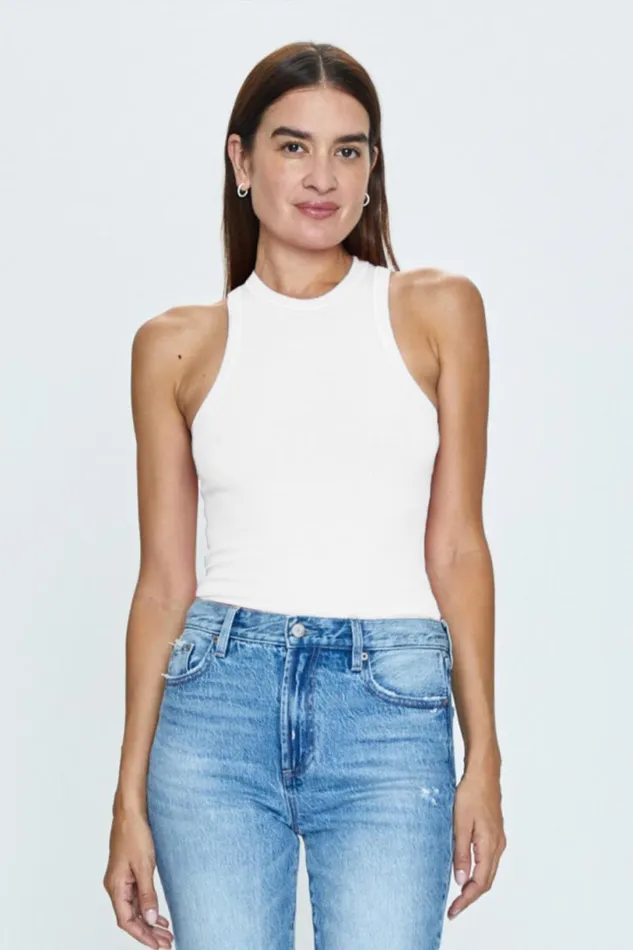 Women Blake Tank 8211 Le Blanc Pistola Denim Tees and Tanks