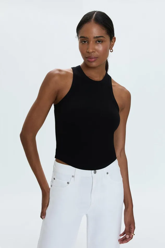 Women Blake Tank 8211 Noir Pistola Denim Tees and Tanks