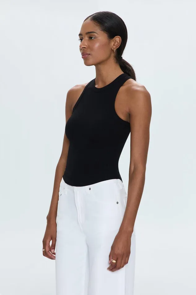 Women Blake Tank 8211 Noir Pistola Denim Tees and Tanks