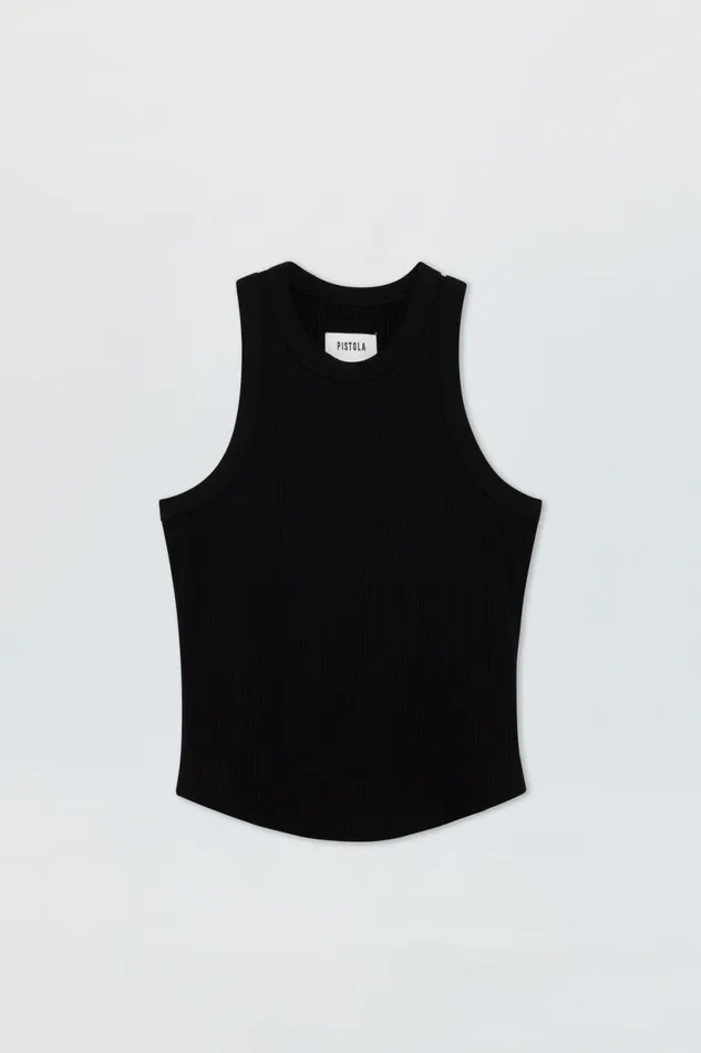 Women Blake Tank 8211 Noir Pistola Denim Tees and Tanks