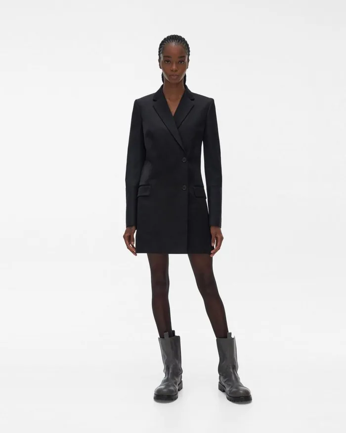 Women Blazer Dress Black Helmut Lang Jackets