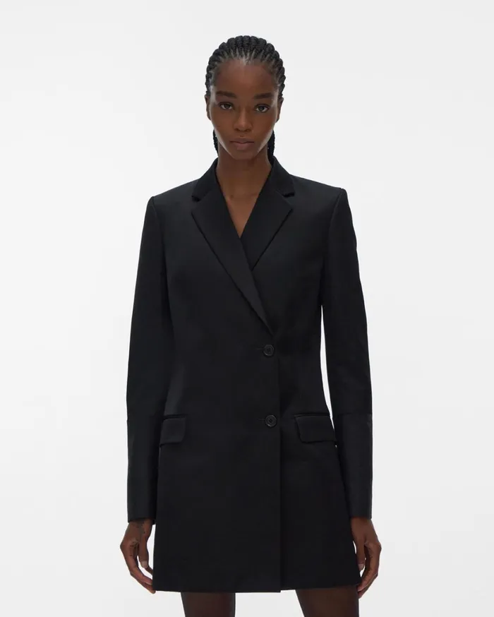 Women Blazer Dress Black Helmut Lang Jackets
