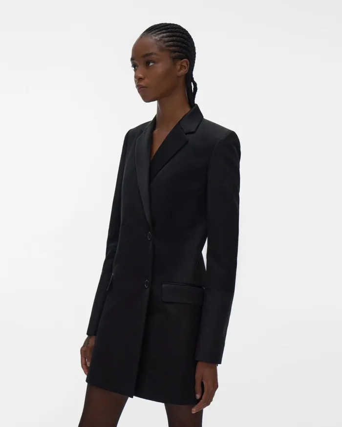 Women Blazer Dress Black Helmut Lang Jackets