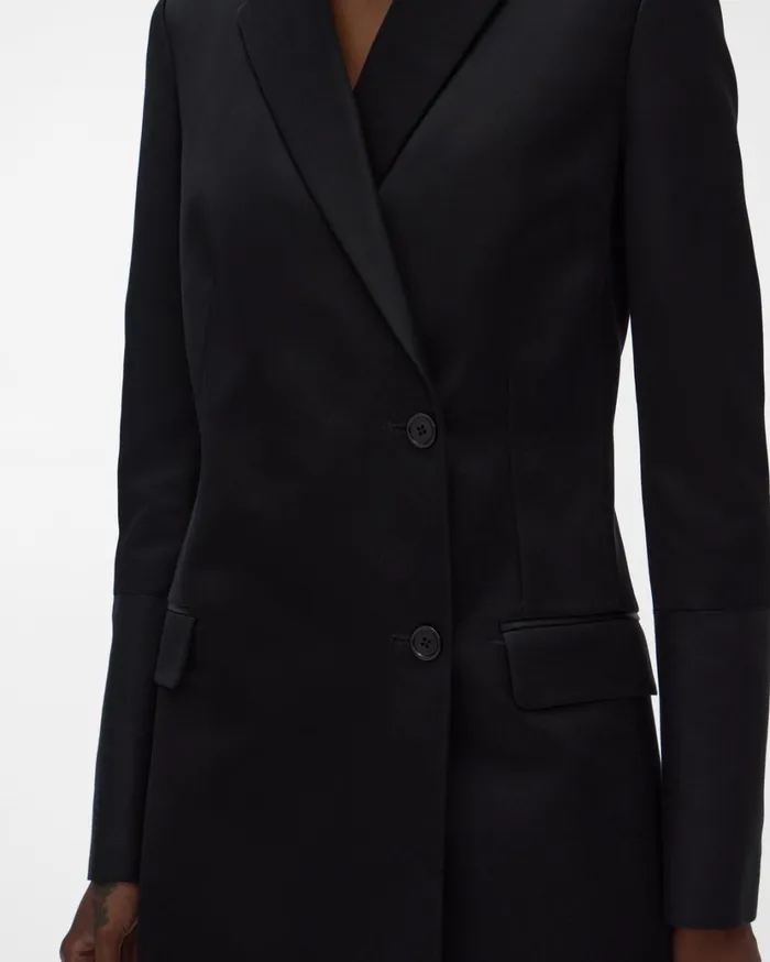 Women Blazer Dress Black Helmut Lang Jackets
