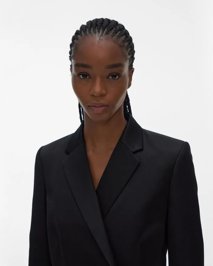 Women Blazer Dress Black Helmut Lang Jackets