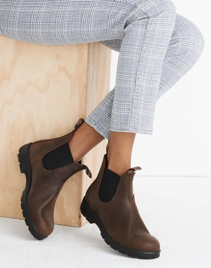 Women Blundstone Super 550 Chelsea Boots Antique Brown Madewell Boots