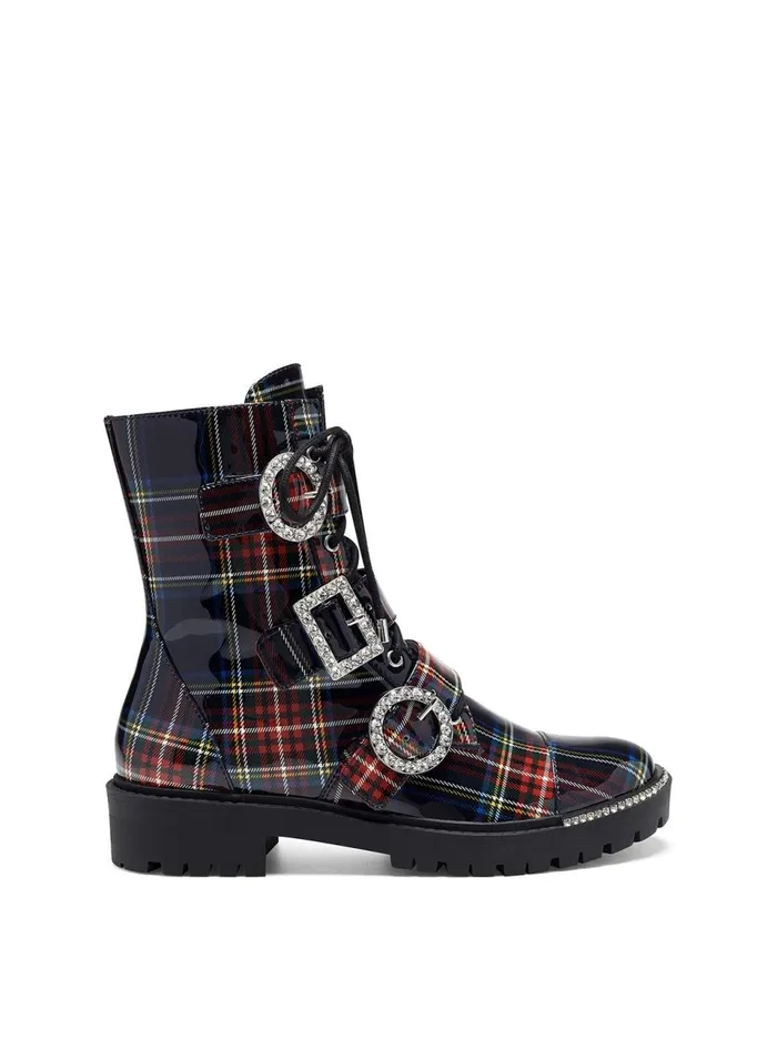 Women Boots and Booties Jessica Simpson Kirlah Boot In Patent Plaid Patent Plaid Women Boots and Booties Jessica Simpson Kirlah Boot In Patent Plaid Patent Plaid
