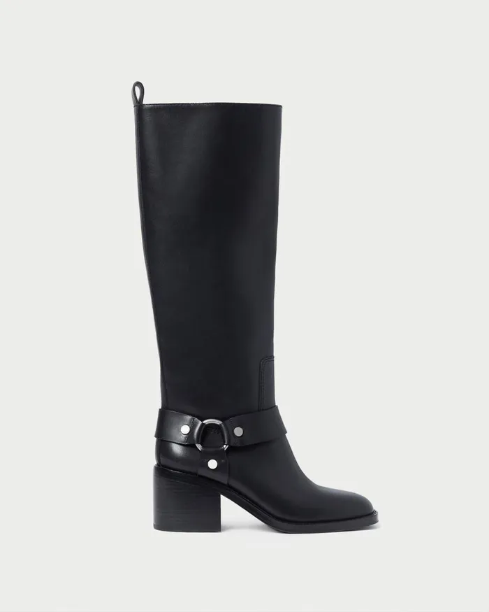 Women Boots Loeffler Randall Audrey Black Tall Engineer Boot L Tall Boots L Footwear