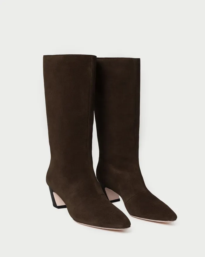 Women Boots Loeffler Randall Cleo Brown Suede MidCalf Boot Women Boots Loeffler Randall Cleo Brown Suede MidCalf Boot