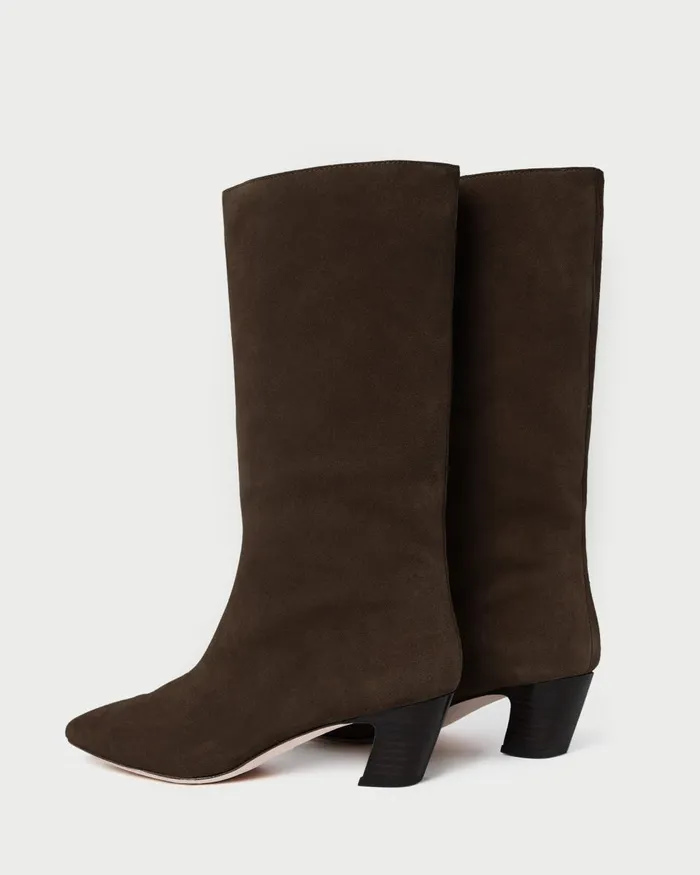 Women Boots Loeffler Randall Cleo Brown Suede MidCalf Boot Women Boots Loeffler Randall Cleo Brown Suede MidCalf Boot