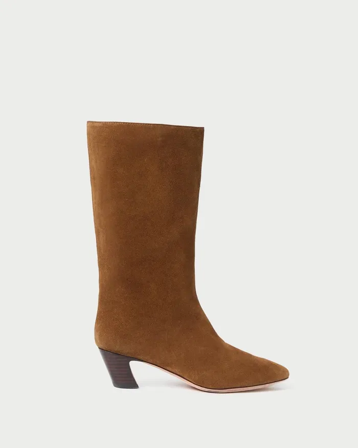Women Boots Loeffler Randall Cleo Brown Suede MidCalf Boot Women Boots Loeffler Randall Cleo Brown Suede MidCalf Boot