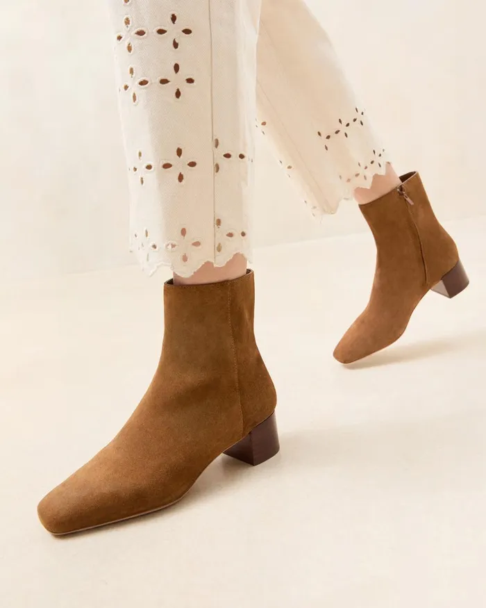 Women Boots Loeffler Randall Ginny Cacao Suede Ankle Boot Women Boots Loeffler Randall Ginny Cacao Suede Ankle Boot