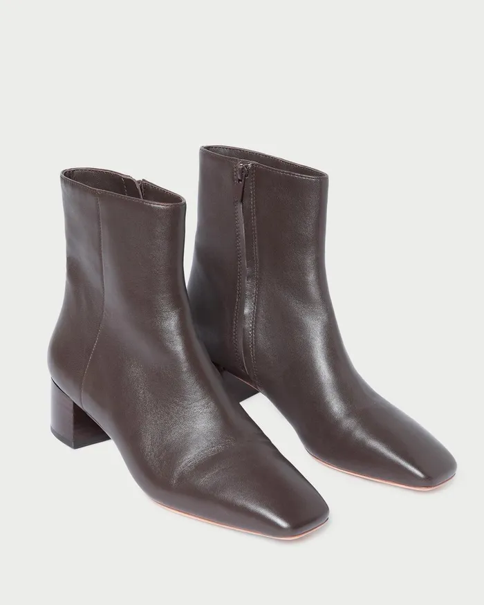 Women Boots Loeffler Randall Ginny Dark Brown Leather Ankle Boot Women Boots Loeffler Randall Ginny Dark Brown Leather Ankle Boot