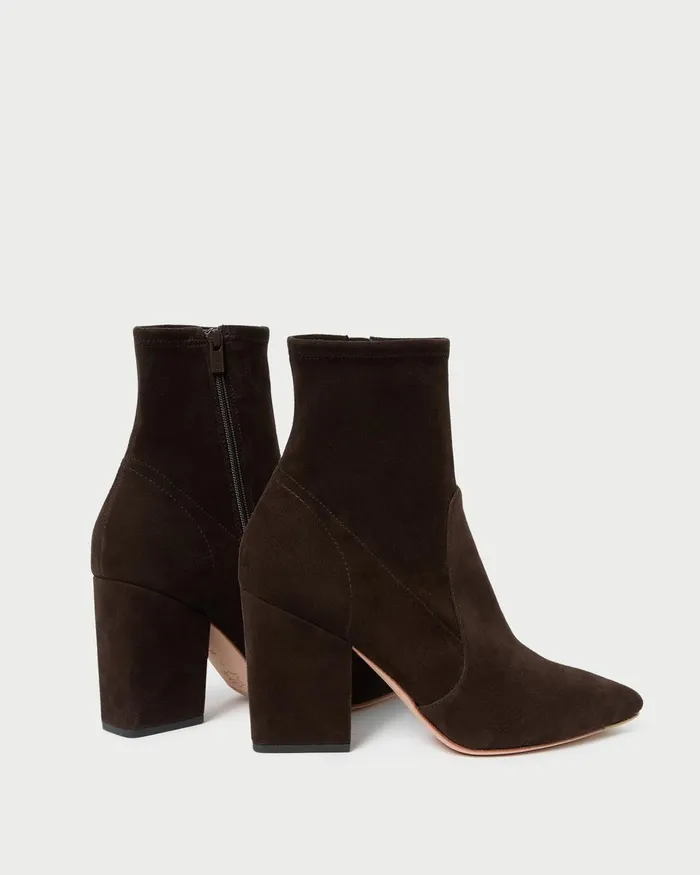 Women Boots Loeffler Randall Isla Brown Suede Slim Bootie Women Boots Loeffler Randall Isla Brown Suede Slim Bootie