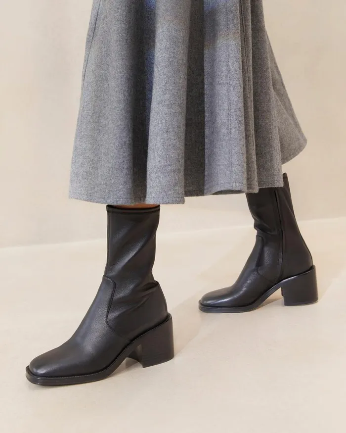 Women Boots Loeffler Randall Nolan Black Stretch Bootie L Ankle Boots L Footwear Women Boots Loeffler Randall Nolan Black Stretch Bootie L Ankle Boots L Footwear