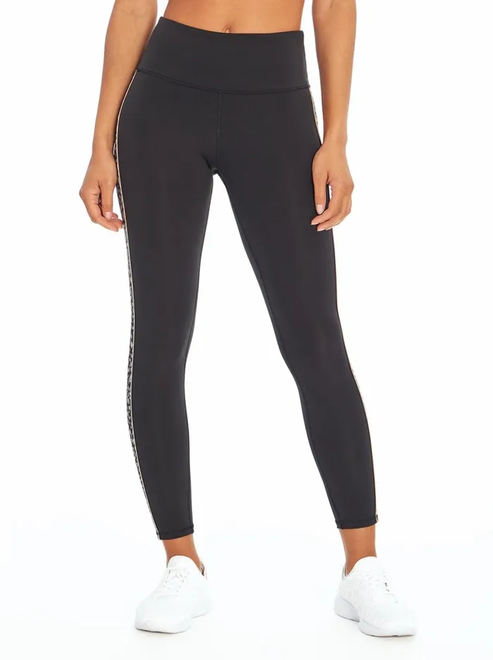Women Bottoms Jessica Simpson Piper Legging In Meteorite Black And Meteorite Torn Animal
