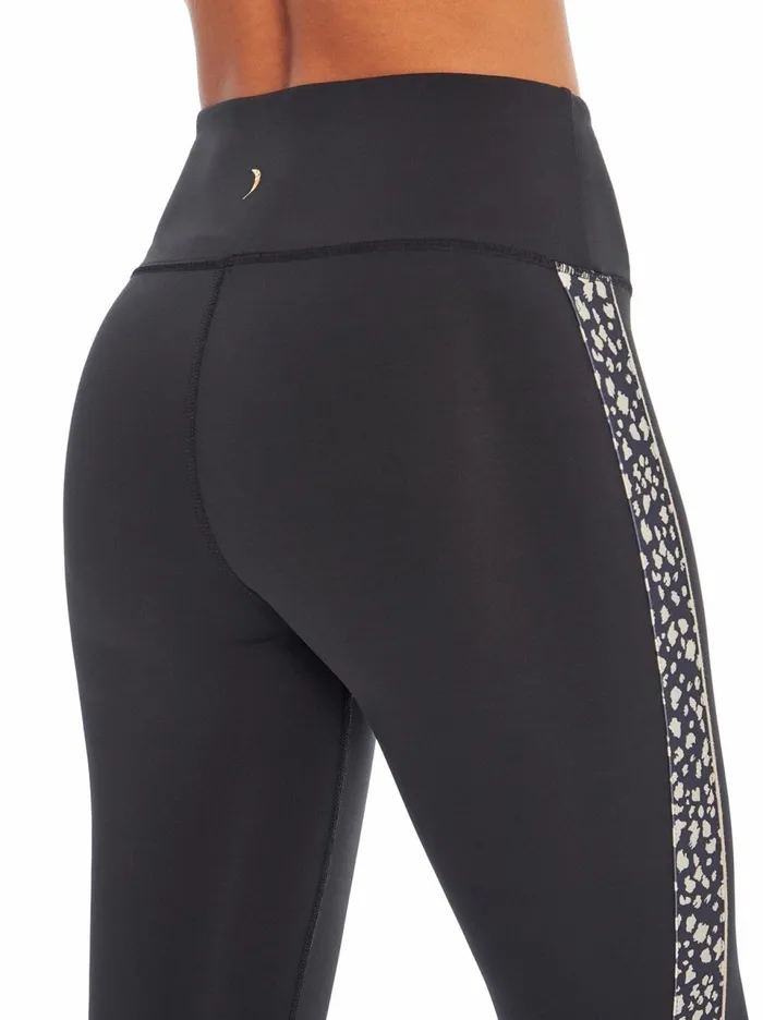 Women Bottoms Jessica Simpson Piper Legging In Meteorite Black And Meteorite Torn Animal