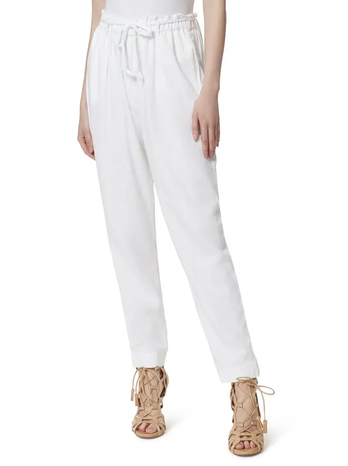 Women Bottoms Jessica Simpson Tapered Beach Pant In White White