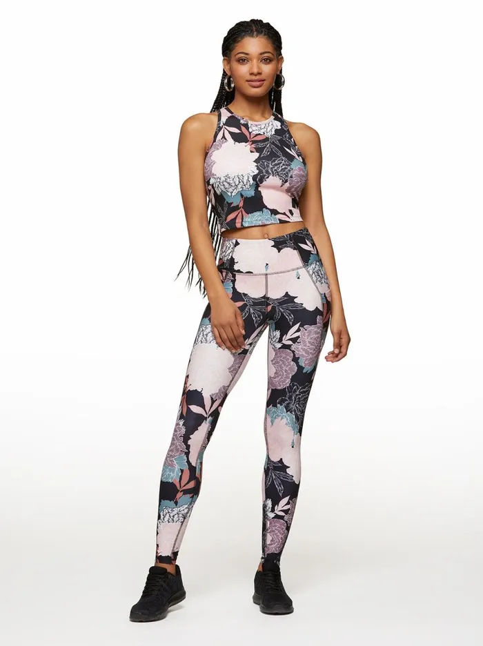 Women Bottoms Jessica Simpson Tummy Control Ankle Legging In Zephyr Moda Floral Zephyr Moda Floral