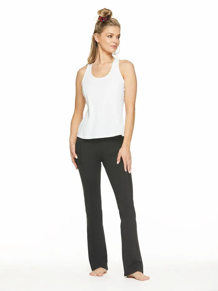 Women Bottoms Jessica Simpson Tummy Control Flared Yoga Pant In Meteorite Meteorite