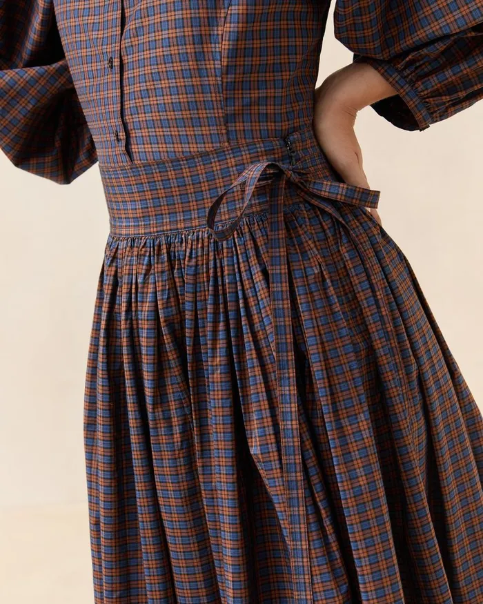 Women Bottoms Loeffler Randall Aylee NavyRust Plaid Skirt Women Bottoms Loeffler Randall Aylee NavyRust Plaid Skirt