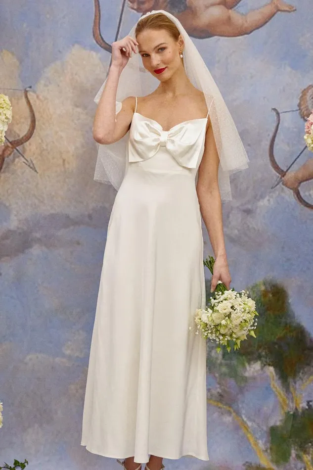 Women Bridal Party RIXO Leanna Satin Back Silk Crepe Women Bridal Party RIXO Leanna Satin Back Silk Crepe