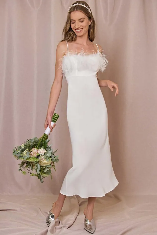 Women Bridal Party RIXO Selene Ivory