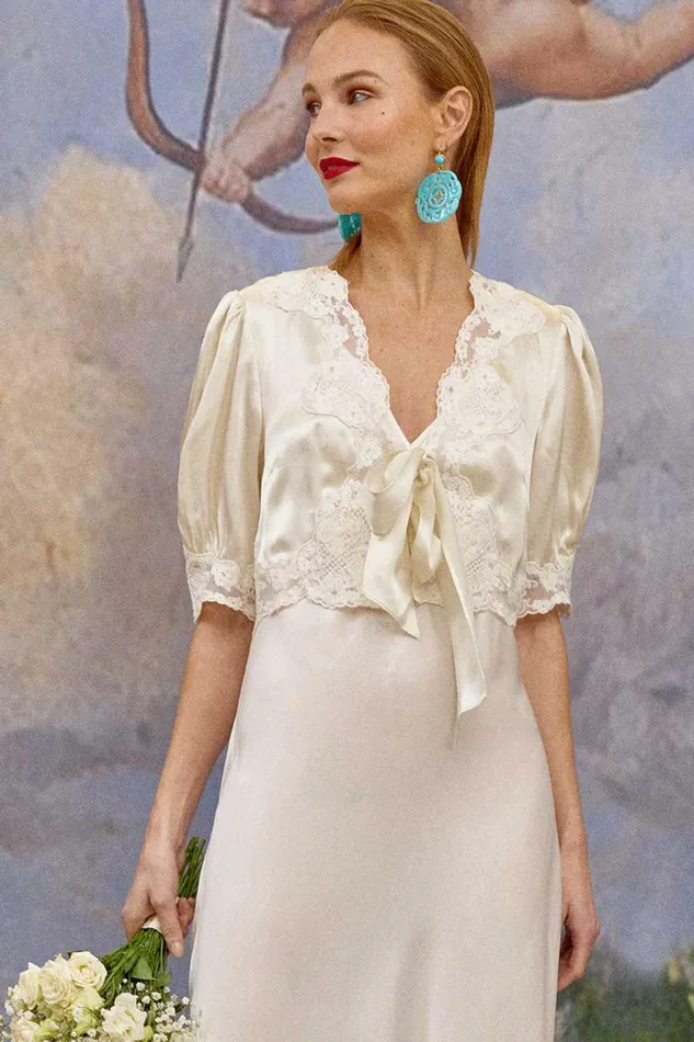 Women Bridal RIXO Amara Silk Satin