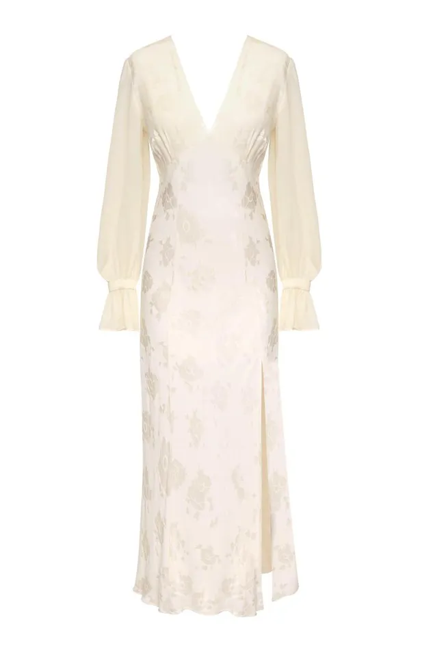 Women Bridal RIXO Aoife Poppy Jacquard Cream Women Bridal RIXO Aoife Poppy Jacquard Cream