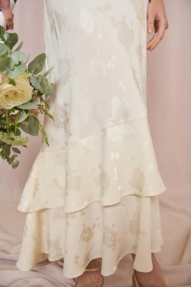 Women Bridal RIXO Liberty Ivory Poppy Jacquard Women Bridal RIXO Liberty Ivory Poppy Jacquard