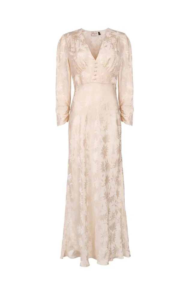 Women Bridal RIXO Lilli Daisy Jacquard Ivory Women Bridal RIXO Lilli Daisy Jacquard Ivory