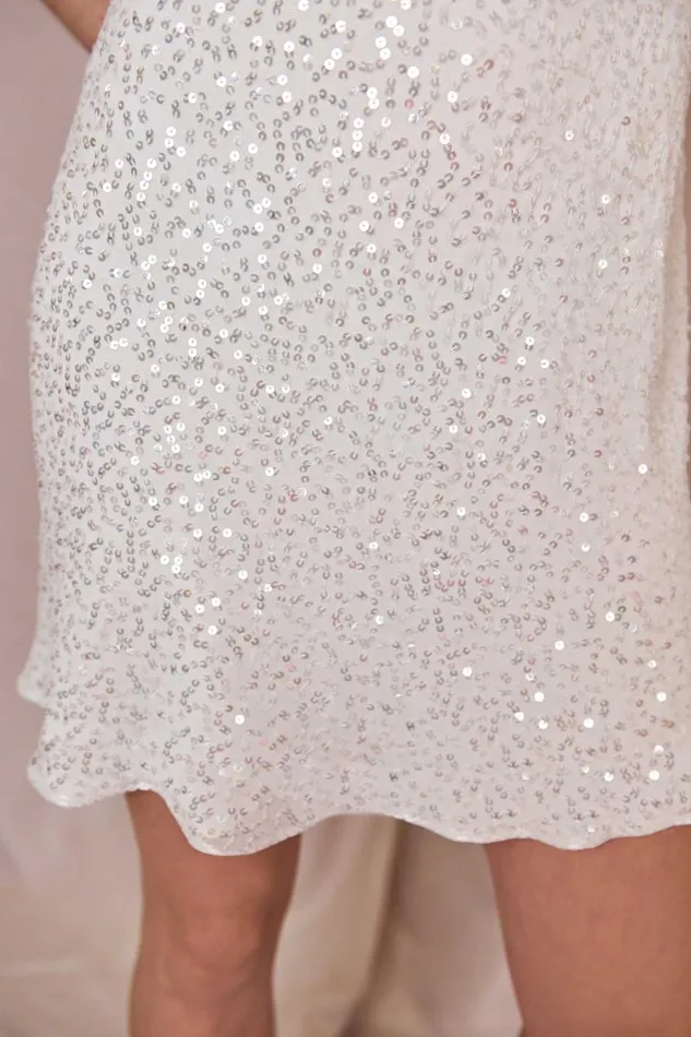 Women Bridal RIXO Ronan Squiggle Sequin Ivory Women Bridal RIXO Ronan Squiggle Sequin Ivory