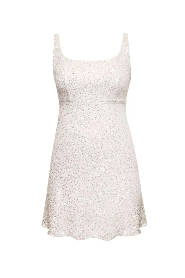 Women Bridal RIXO Ronan Squiggle Sequin Ivory Women Bridal RIXO Ronan Squiggle Sequin Ivory