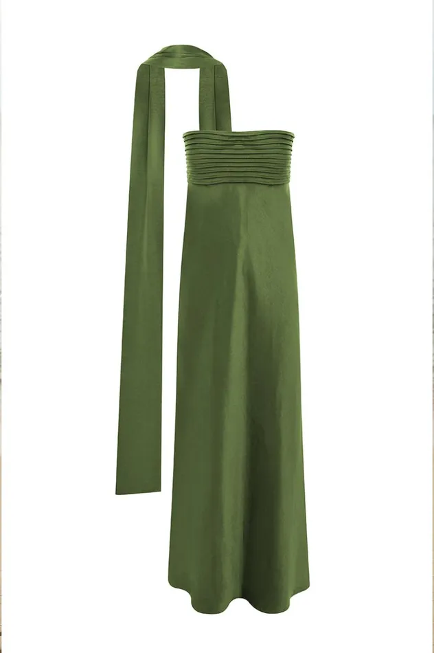 Women Bridesmaids Dresses Runaway The Label ELSA MAXI DRESS Olive