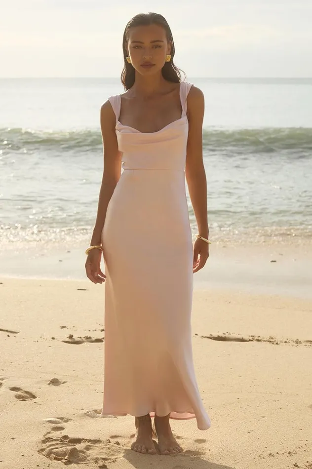 Women Bridesmaids Dresses Runaway The Label MARGOT MAXI DRESS Musk