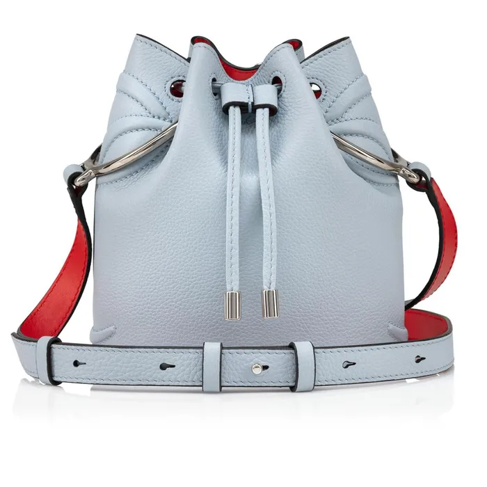 Women By My Side Bucket Bag 8211 Grained Calf Leather 8211 Paseo Blue Christian Louboutin Shoulder Bags Women By My Side Bucket Bag 8211 Grained Calf Leather 8211 Paseo Blue Christian Louboutin Shoulder Bags