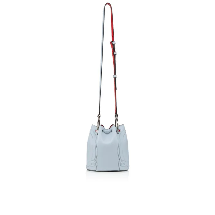 Women By My Side Bucket Bag 8211 Grained Calf Leather 8211 Paseo Blue Christian Louboutin Shoulder Bags