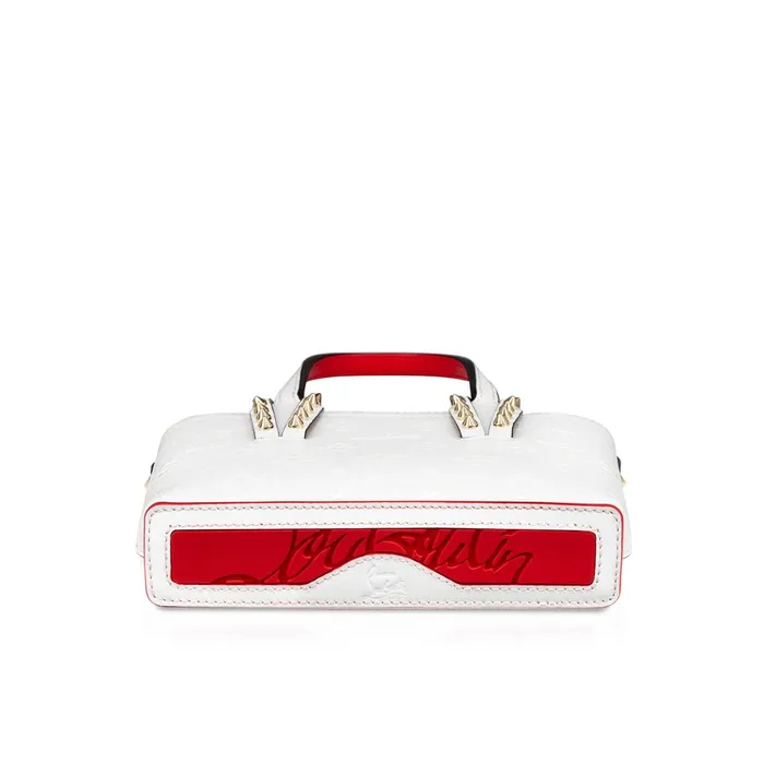 Women Cabata EW Nano Tote Bag 8211 Calf Leather Loubinthesky Print 8211 Bianco White Christian Louboutin Mini Bags
