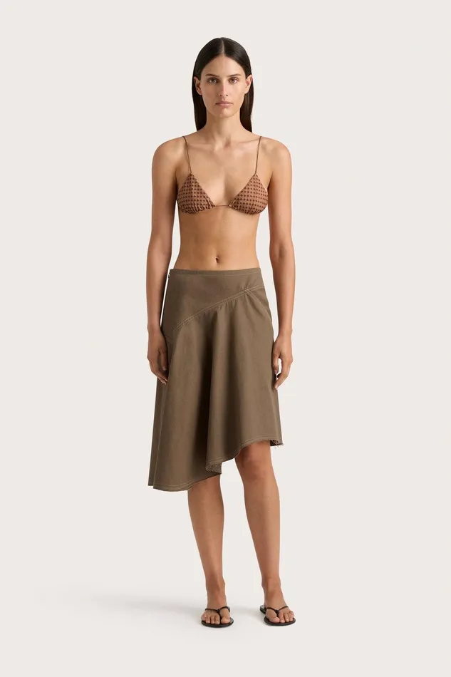 Women Calais Skirt Walnut Faithfull The Brand Skirts and Shorts