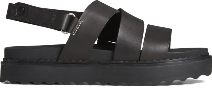 Women Cami Flatform Sandal Black Sperry Sandals